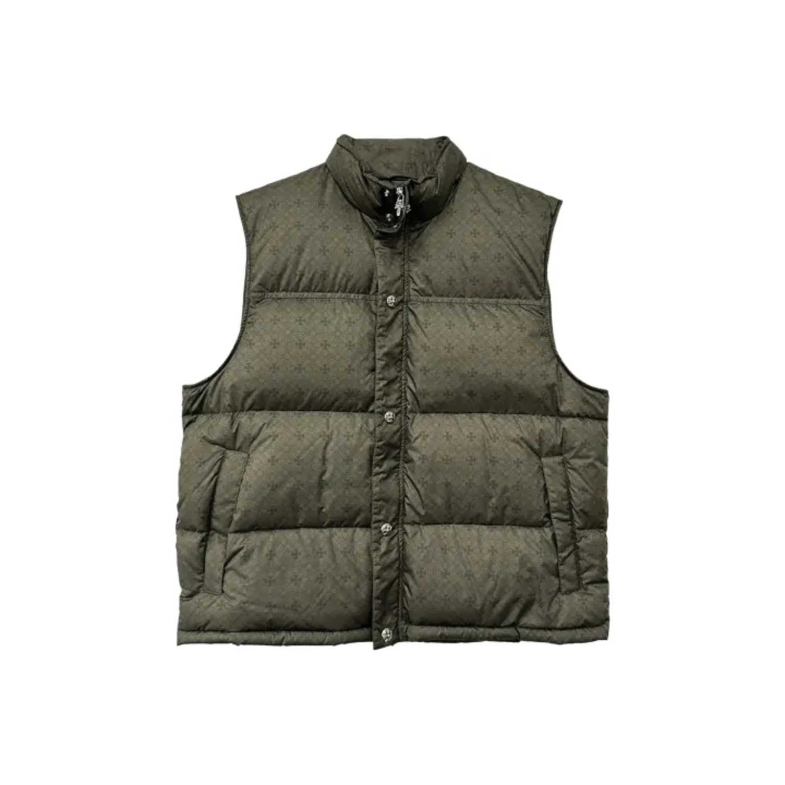 Кожаный жилет Chrome Hearts