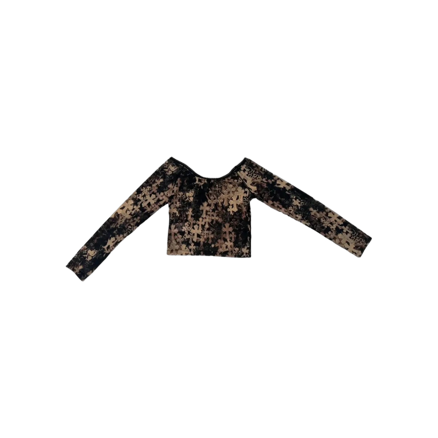 Топ с принтом крестов Chrome Hearts