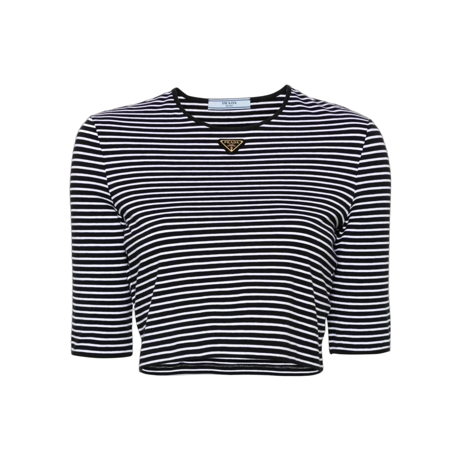 Футболка Prada Striped Crewneck Pullover